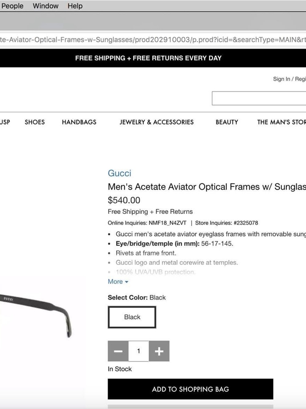 Gucci   rarely use  2 in 1 
mens acetate  aviator optical frame with sunglasses - Picture 7 of 7